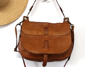 Leather Bag Women Soft Leather Purse Brown Handbag for Holiday