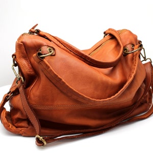 Leather Bag Soft Leather Shoulder Bag Leather Hobo Totes Bag