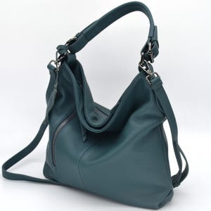 Bolso de cuero Bolso de mano de cuero suave Monedero de cuero para mujer Bolso hobo suave Daniela