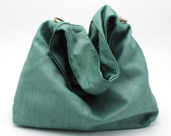 Borsa in pelle Borsa in pelle morbida Borsa in pelle da donna Hobo Borsa morbida Italia