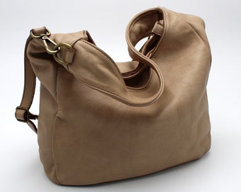Leather Bag Soft Leather Handbag Women Leather Purse Hobo Soft Totes