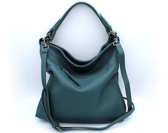 Soft Leather Hobo Bag, Italian Leather Handbag