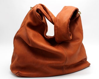 Leather Bag Soft Leather Handbag Women Leather Purse Hobo Soft Bag Italy