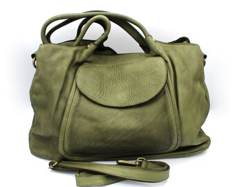Sac A Main En Cuir Souple Etsy