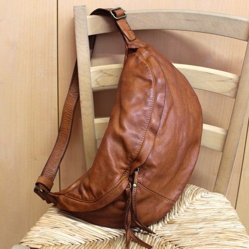 Leather Bag Soft Leather shops One Shoulder Bag Leather Handbag Crossbody Waist Bag Leather Pouch