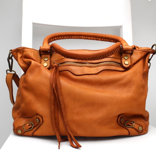 Leather Bag Soft Leather Shoulder Bag for Women Italy Handbag Etsy