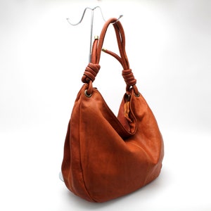 Leather Bag Soft Leather Handbag Women Leather Purse Hobo Soft Bag Made in Italy NEW image 5