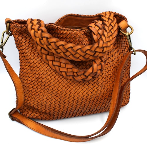 Leather Bag Soft Leather Shoulder Bag for Women Italy Handbag - Etsy