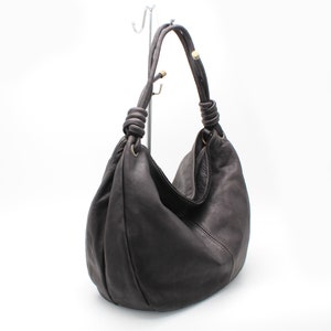 Leather Bag Soft Leather Handbag Women Leather Purse Hobo Soft Bag Made in Italy NEW image 7