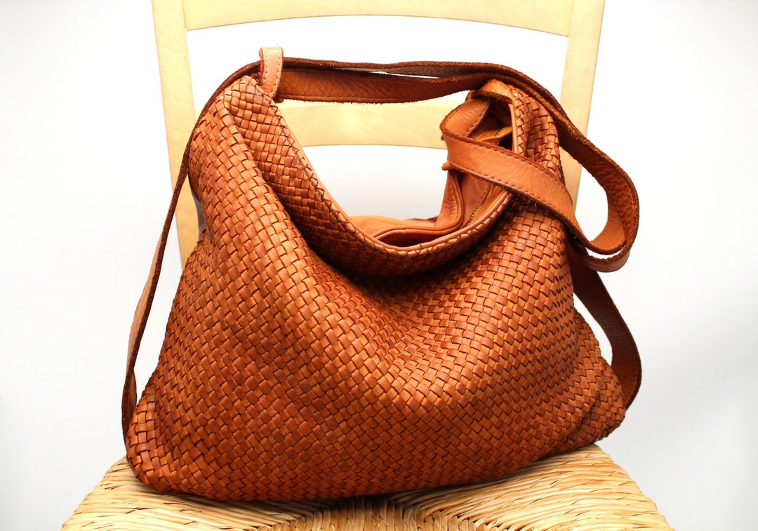 Leather Bag Soft Woven Leather Shoulder Bag Convertible Backpack in Leather Made in Italy - Etsy Leather Bag Soft Woven Leather Shoulder Bag Convertible Backpack in Leather Made in Italy - Etsy