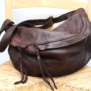 Sac en cuir Sac bandoulière en cuir souple Sac à main en cuir Sac bandoulière en cuir Pochette en cuir