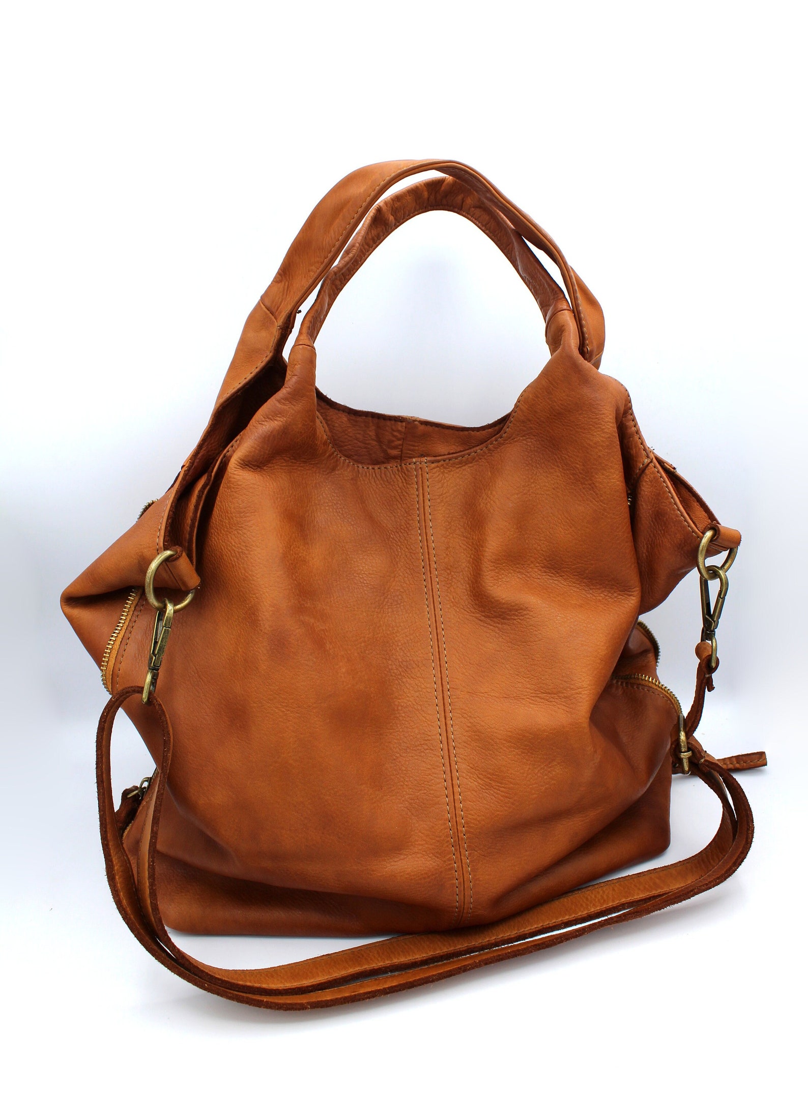 Leather Bag Soft Leather Shoulder Bag Leather Handbag Etsy