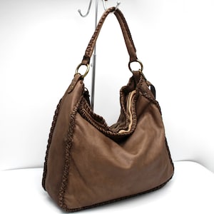 Ledertasche aus weichem Leder Handtasche für Frauen Made in Italy Tasche LODI
