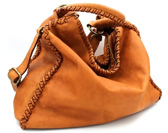 Leather Bag Soft Handbag Women Purse Hobo Soft Bag Italy