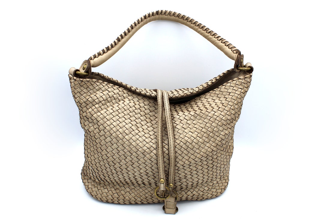 Leather Bag Leather Handbag Woven Handmade in Italy - Etsy
