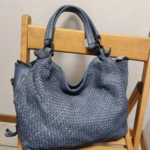 Leder Tragetasche weiches gewebtes Leder Hobo gewebt Tasche Italien Handtasche Frauen Geschenk Idee