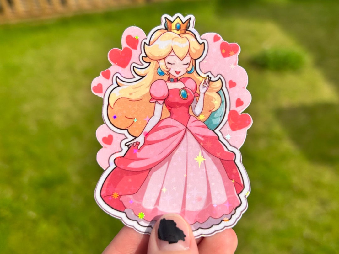 Princess Peach Vinyl Sticker Luigi Mario Super Mario Bros Bowser Peach