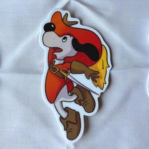 Dogtanion Vinyl Sticker | 80s nostalgia cute chaotic retro