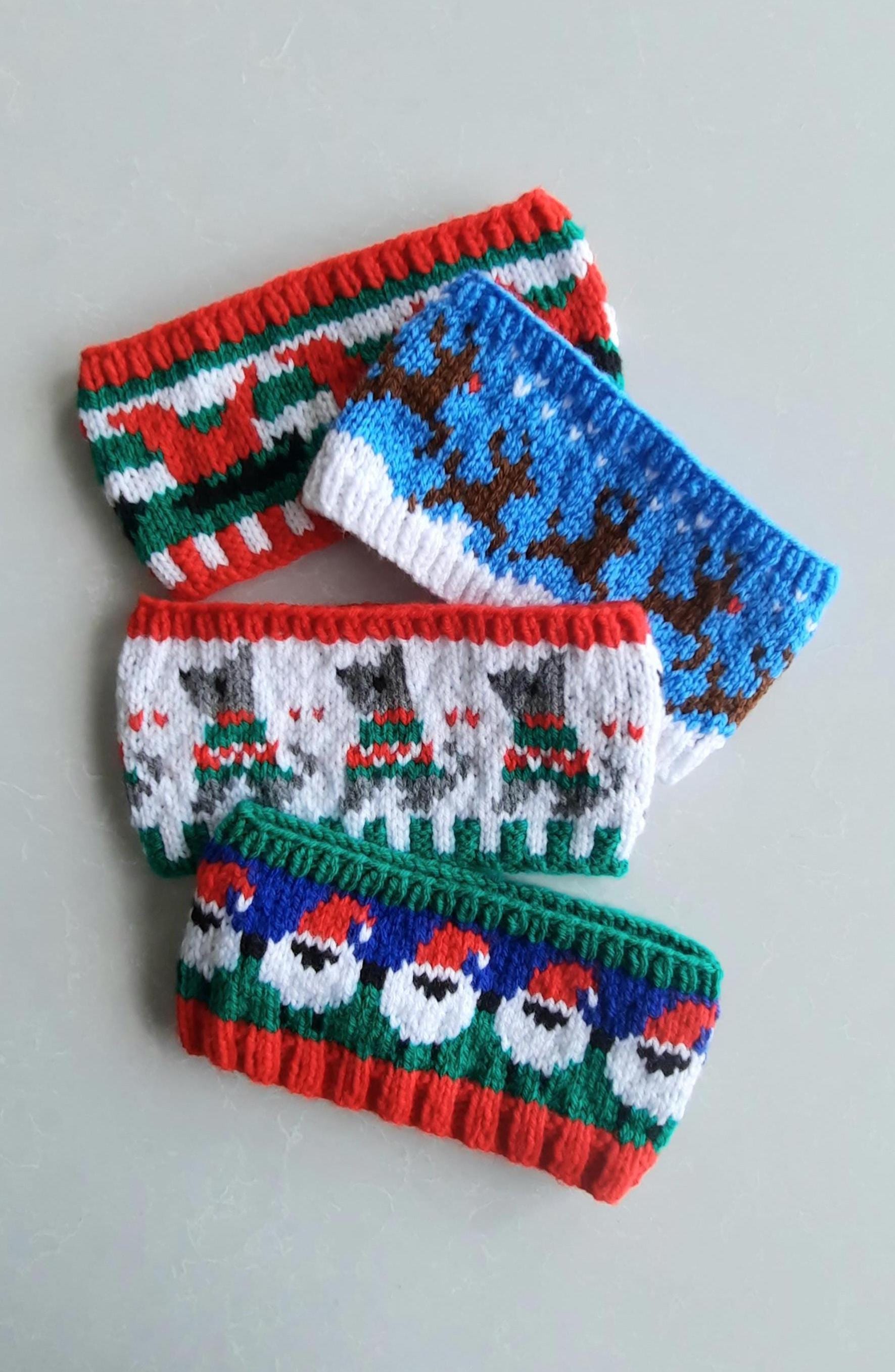 2 Fasce Per Capelli Con Mini Cappello Di Babbo Natale: Verde E Rosso, Per Bambine E Bambini, Accessorio Natale - 2