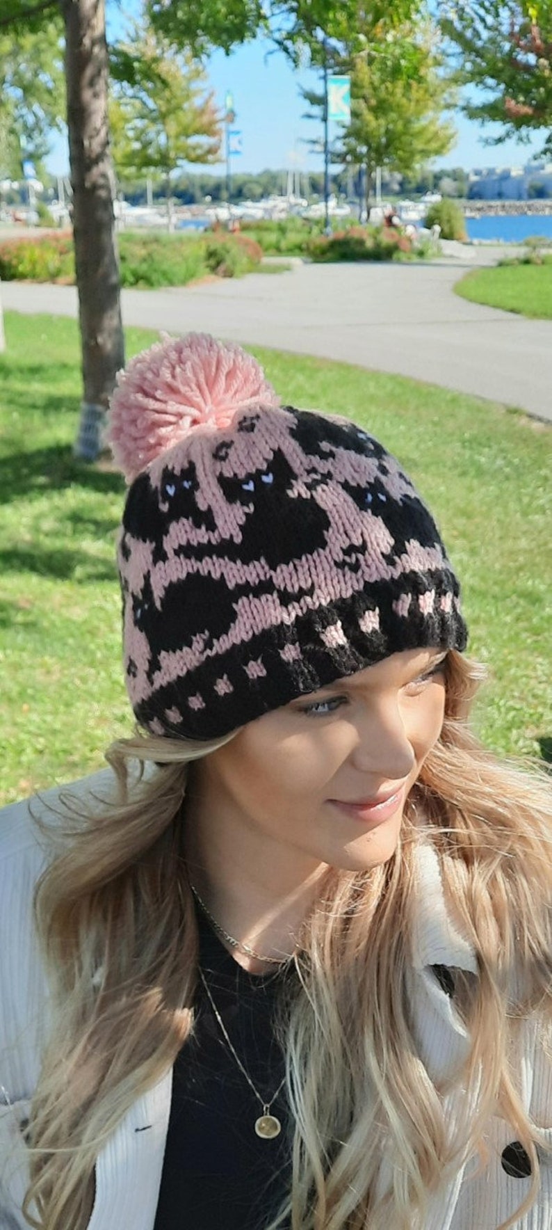 Katrina, Trio of Cats, Beanie, Knitting Pattern, Toque, Hat, Women's ...