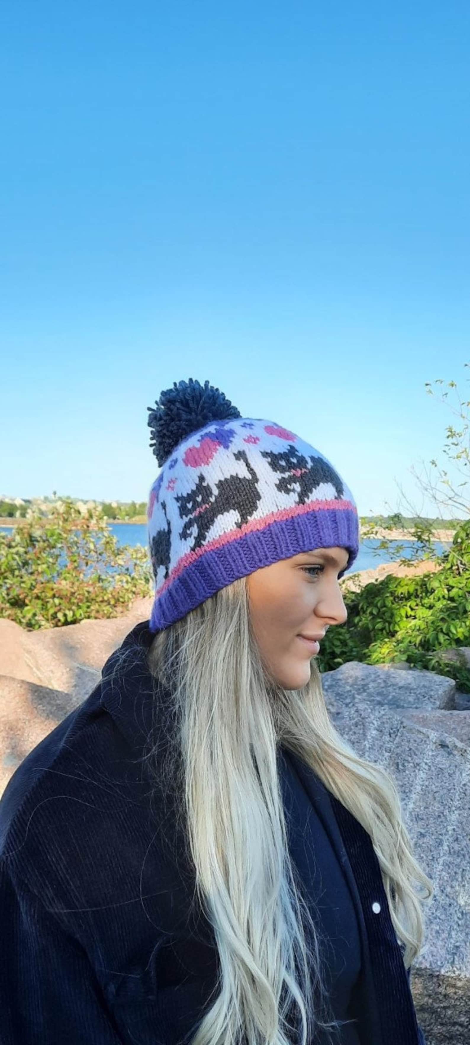 Purrscilla, Cat Lovers, Knitting Pattern, Beanie, Hat, Toque, Adult ...