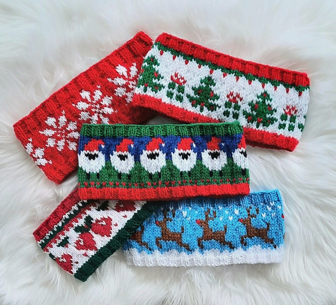 Bell Ringing Pattern Bells Ringing, Knitting Pattern, Adult, Headband, Ear Warmer, Christmas ...