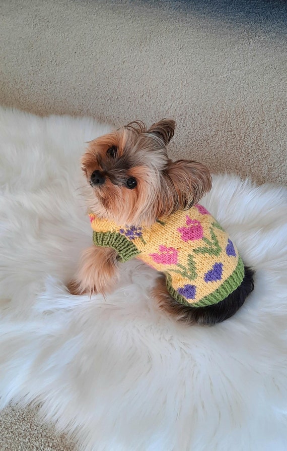 Holland Gardens, Knitting Pattern, Dog Sweater, Jumper, Coat, Xxs
