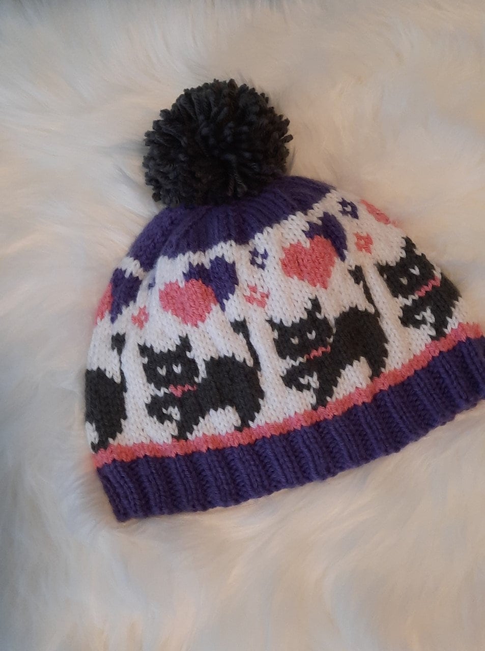 Purrscilla, Cat Lovers, Knitting Pattern, Beanie, Hat, Toque, Adult ...
