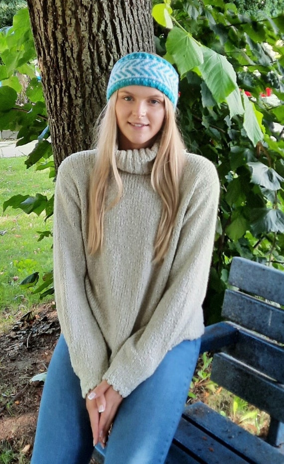 StyleBREAKER Fascia Per Capelli Da Donna In Maglia Con Perle - Foto 5