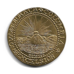 USA - Nova Eboraca COLUMBIA EXCELSIOR 1787 Unum E Pluribus Medal- Copy Museum Collection