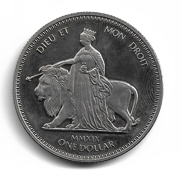 Britische Jungferninseln - 2019 UNA und DER LÖWE - Dieu et Mon Droit - 1 Dollar Münze