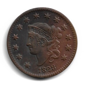 USA Cent - LIBERTY HEAD 1828 - Copy Museum Collection
