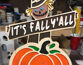 It's Fall Y'All Scarecrow CNC file