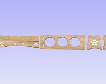 Pet Bowl Stand (svg, dxf, crv, pdf)