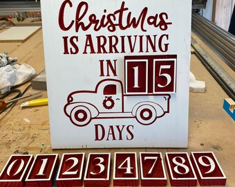 Christmas is Arriving Interactive Sign Digital CRV/CNC/DXF/Svg/Pdf
