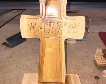 Faith Cross 6x9 CRV/DXF/SVG