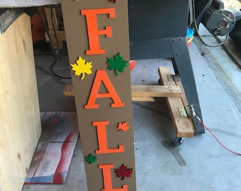 Happy Fall Door Leaner DIGITAL CRV,DXF,svg,pdf For Carving