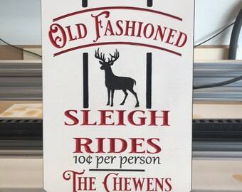 Old Fashioned Sleigh Rides DIGITAL CRV, DXF, Svg, Pdf For Carving