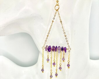 Amethyst Chandelier Earrings