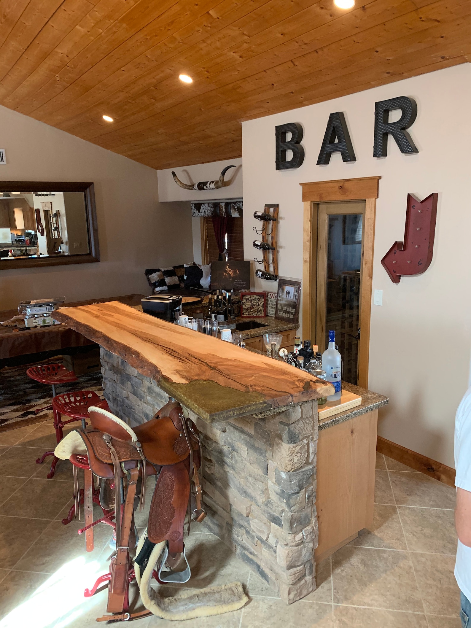 Live Edge Spalted Maple Bar Top Etsy