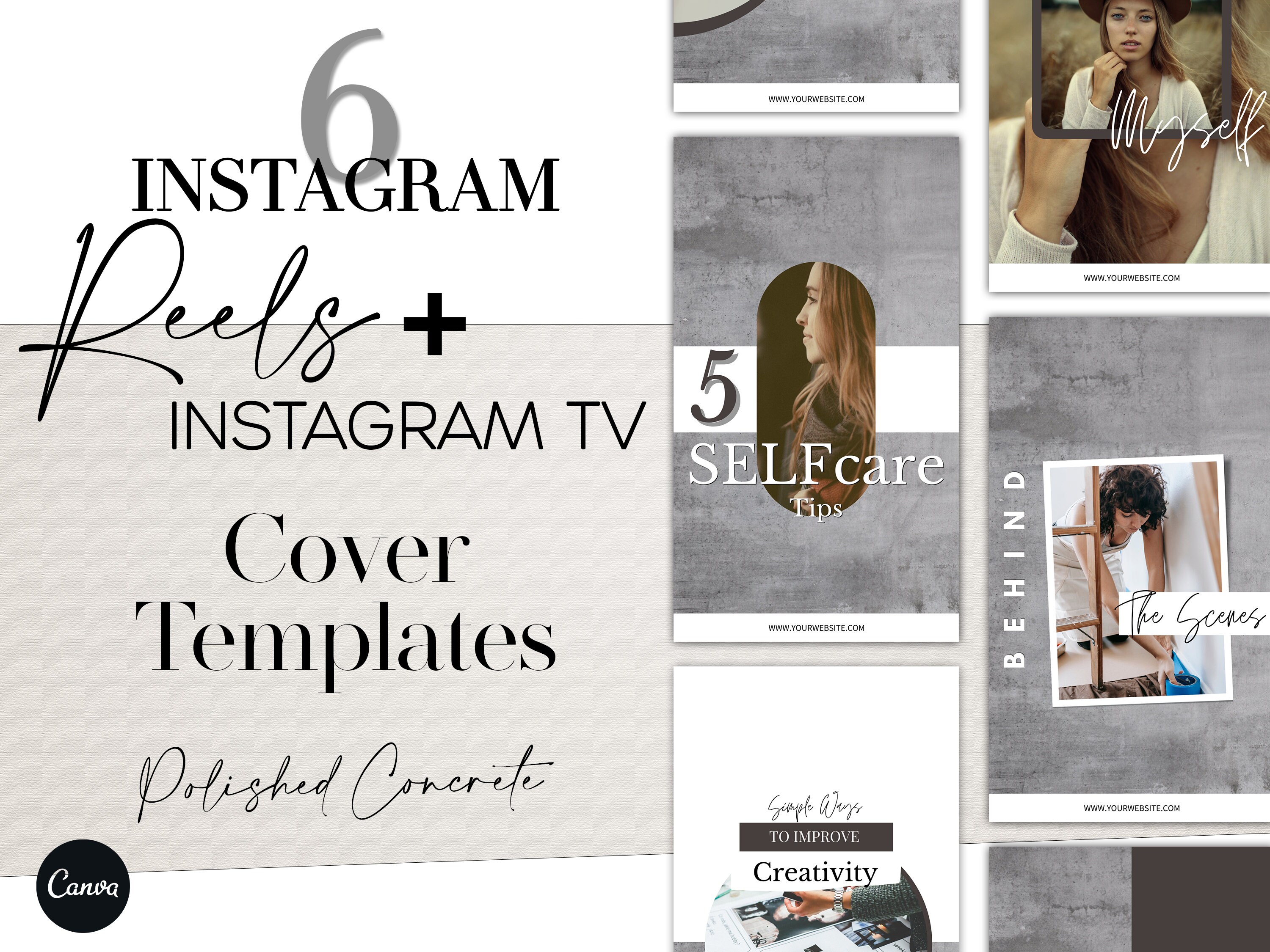 6 Instagram Reels Templates Canva Templates for Instagram | Etsy