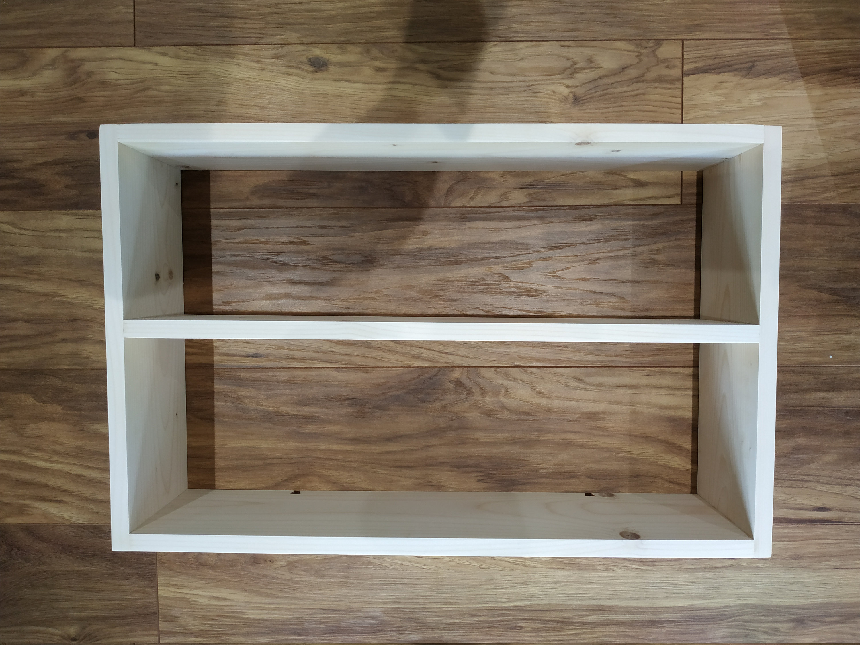 Rectangle Shelf With Middle Shlef Wooden Rectangle Shelves Etsy