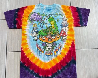 Liquid Blue Alice in Wonderland Tye Dye 