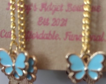 Butterfly Fidget Earrings - Neurodivergent Sensory Jewelry