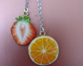 Fruit Slice Dangle Earrings – Whimsical Fidget Jewelry
