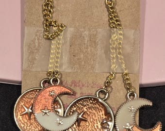 Space & Moon Fidget Earrings – Gold Sensory Jewelry