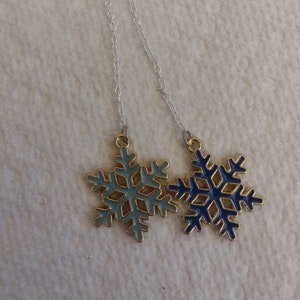 Colorful Snowflakes Fidget Necklace - stim necklace - stim jewelry - sensory necklace - sensory jewelry - winter necklace - winter jewelry