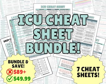 ICU Cheat Sheet Bundle