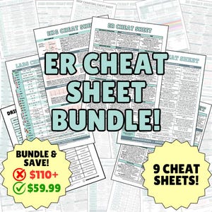 ER Cheat Sheet Bundle