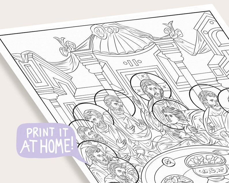 Easter Holy Week Coloring Pages Christian Orthodox Icons - Etsy